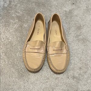 M. Gemi Women's Tan Patent Leather Loafers